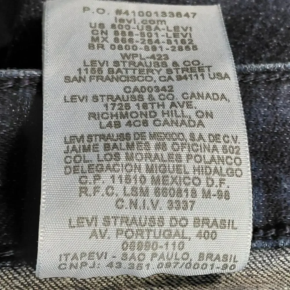 Levi's Blue Genuinely Crafted Stretch Jeans Women Size 9M